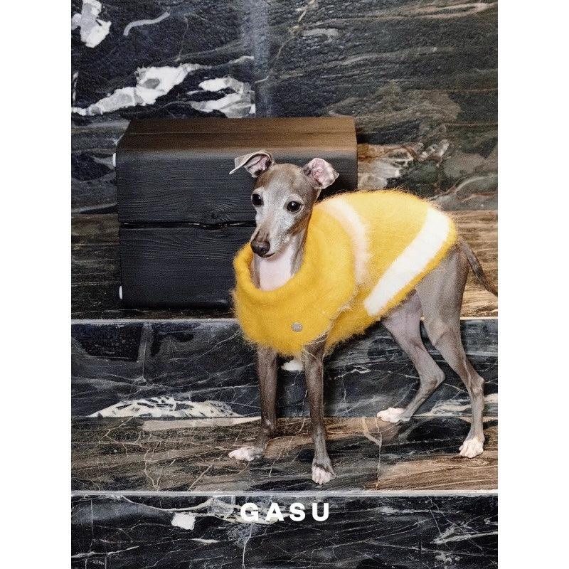 GASU® Bud Yellow Dog Knitted Sweater Vest - KIKOPALS