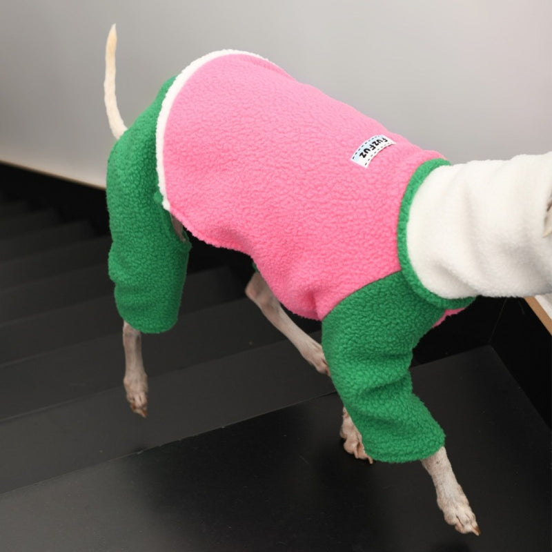 FuzFuz® Fleece Lined Four-Legged Dog Sweater for Italian Greyhound & Whippet