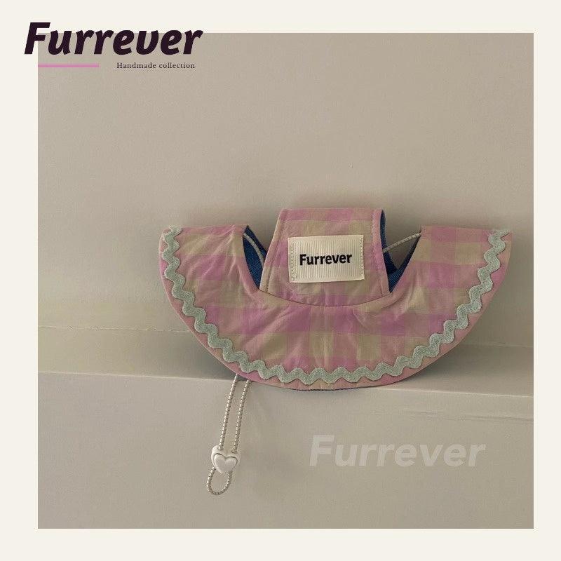 Furrever® Pink Plaid Pet Fisherman Cap - KIKOPALS