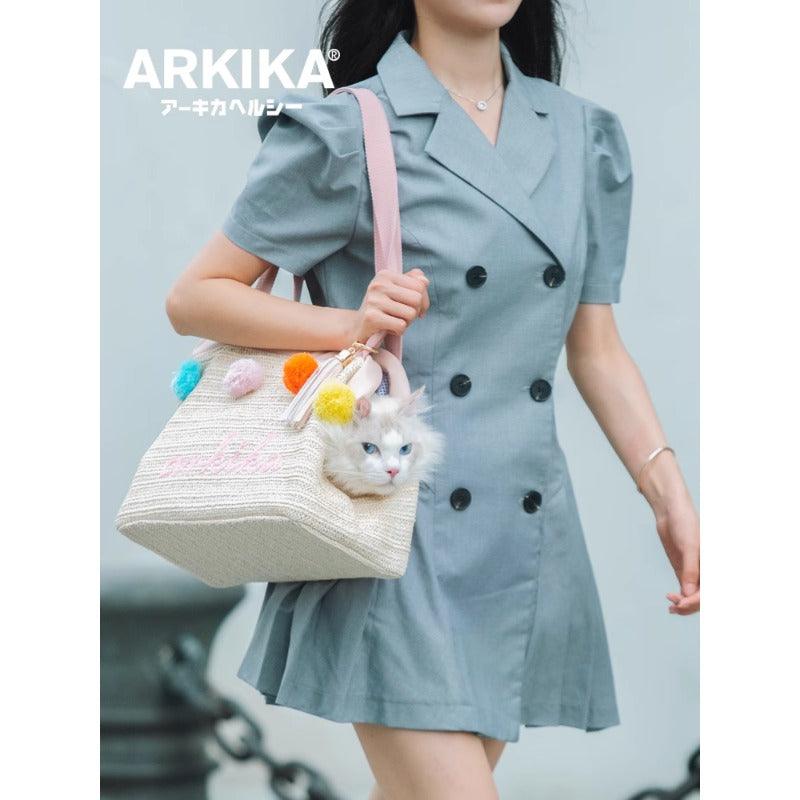ARKIKA® Pet Summer Straw Bag - KIKOPALS