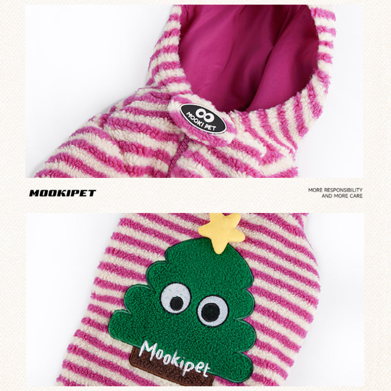 MookiPet® Rose Pink Little Elf Lamb Hair Coat for Dogs & Cats