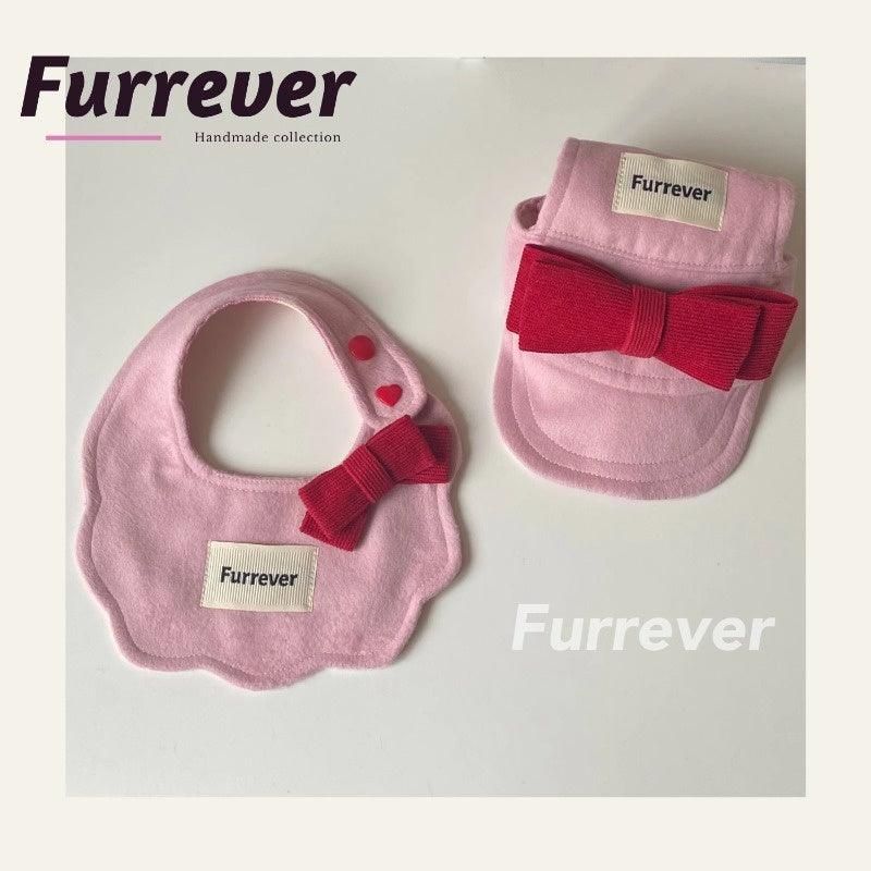 Furrever® Pink Cloud Bow Pet Bib - KIKOPALS