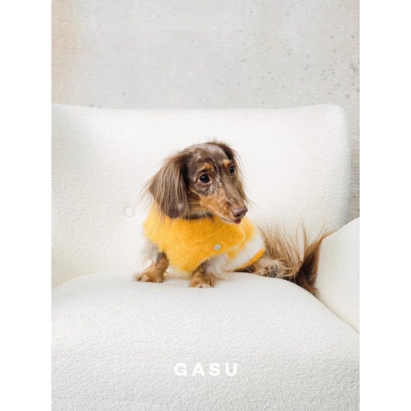 GASU® Bud Yellow Dog Knitted Sweater Vest - KIKOPALS