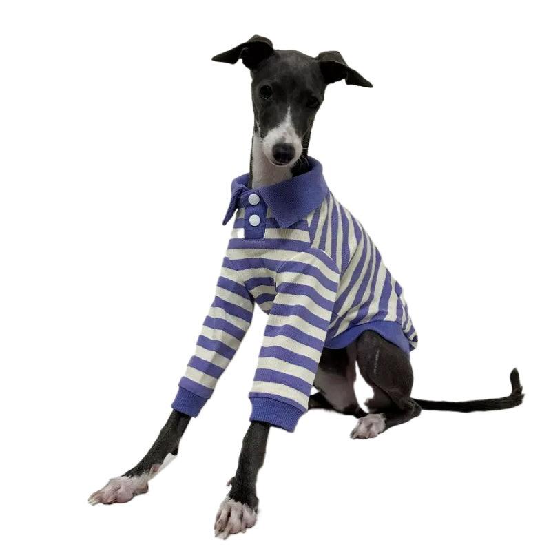 A HUNTING DOG® Blue/White Dog Polo Shirt - KIKOPALS