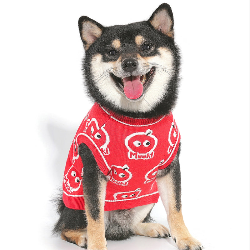 MookiPet® Red Pet Sweater Vest for Dogs
