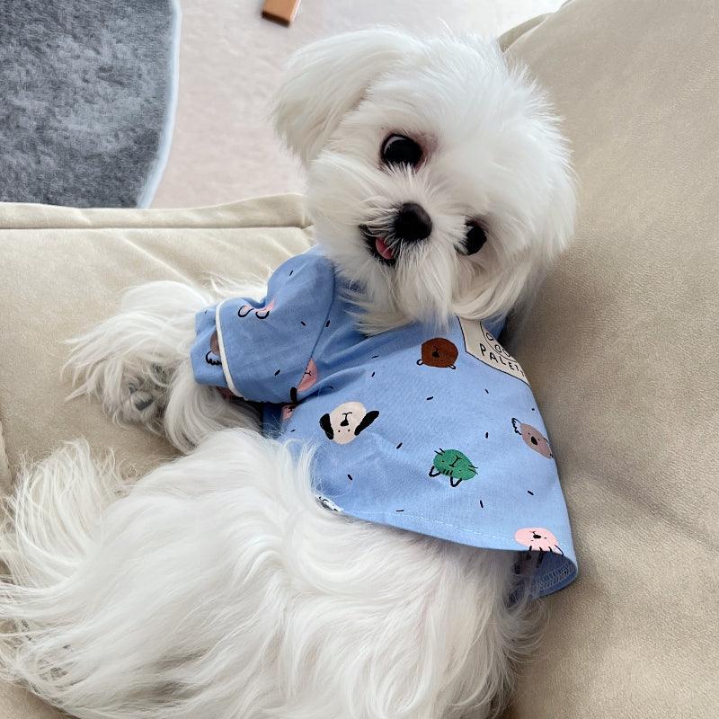 PalettePet® Blue Animal Print Pet Pajamas - KIKOPALS