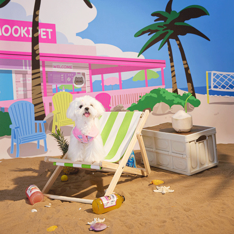 MookiPet® Pink-Purple Striped Polo Shirt for Dogs & Cats