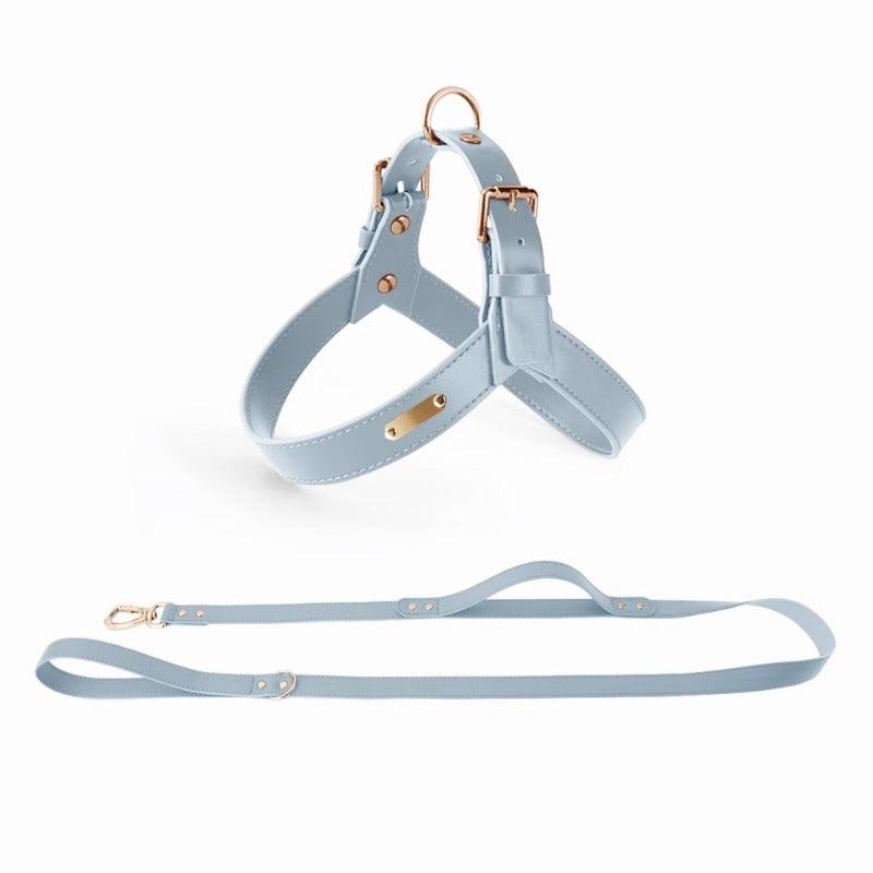 Minly® Leather Dog Harness & Leash Set - KIKOPALS