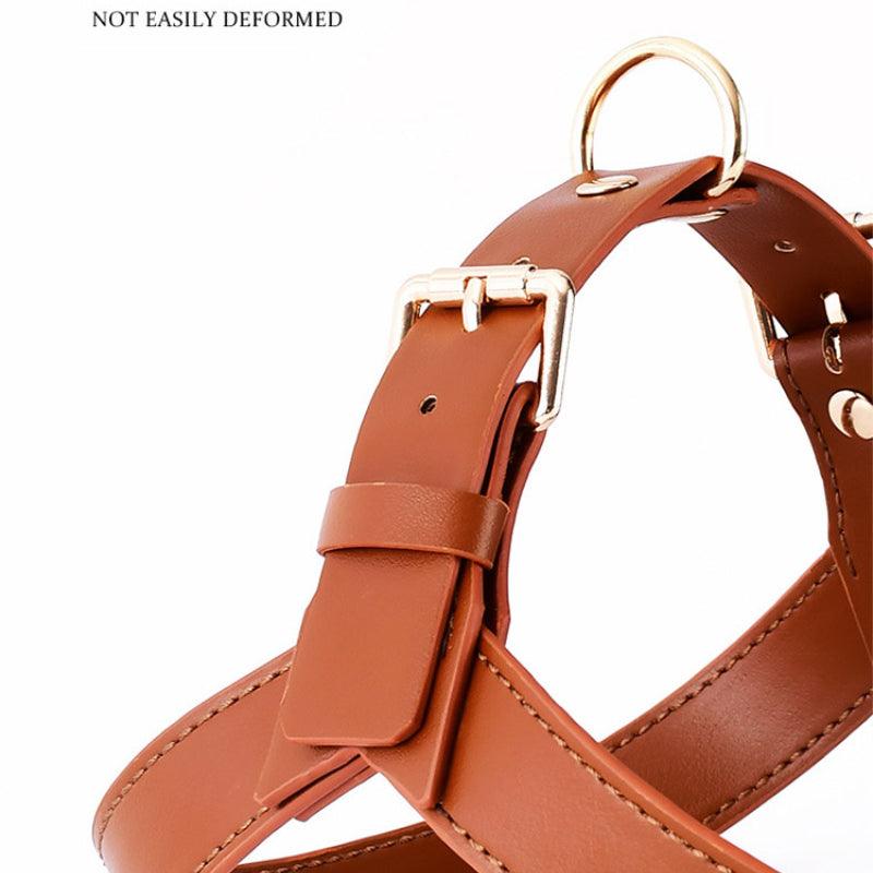 Minly® Leather Dog Harness & Leash Set - KIKOPALS