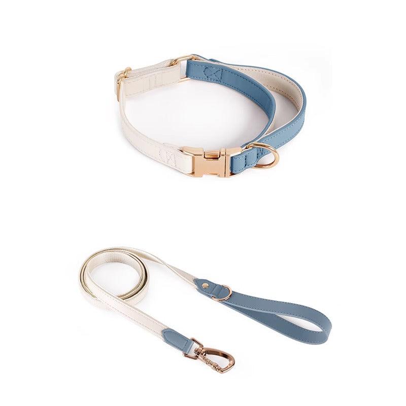 Minly® Leather Dog Collar & Leash Set - KIKOPALS