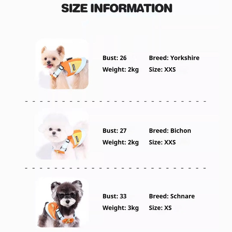 MookiPet® Vibrant Orange Outdoor Vest & Hat for Dogs