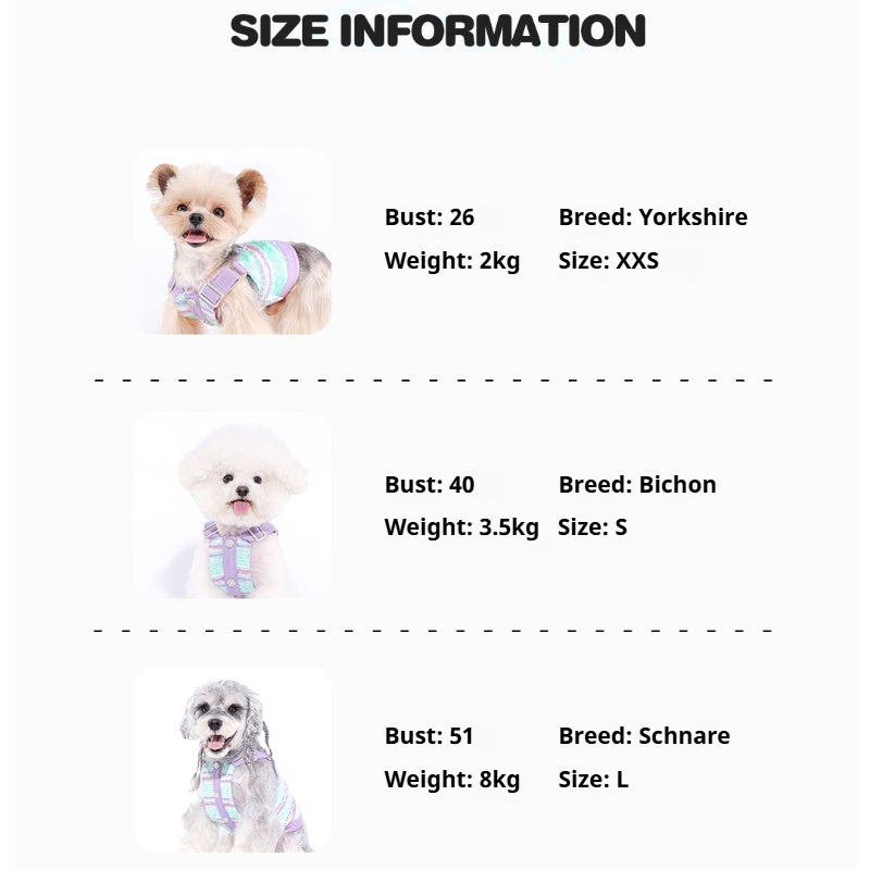 MookiPet® Colorful Striped Dog Vest