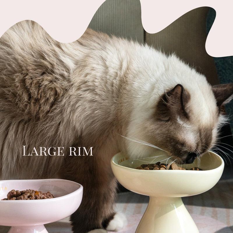 KAMA MUTA® Yellow & Pink Cat Bowl Set - KIKOPALS