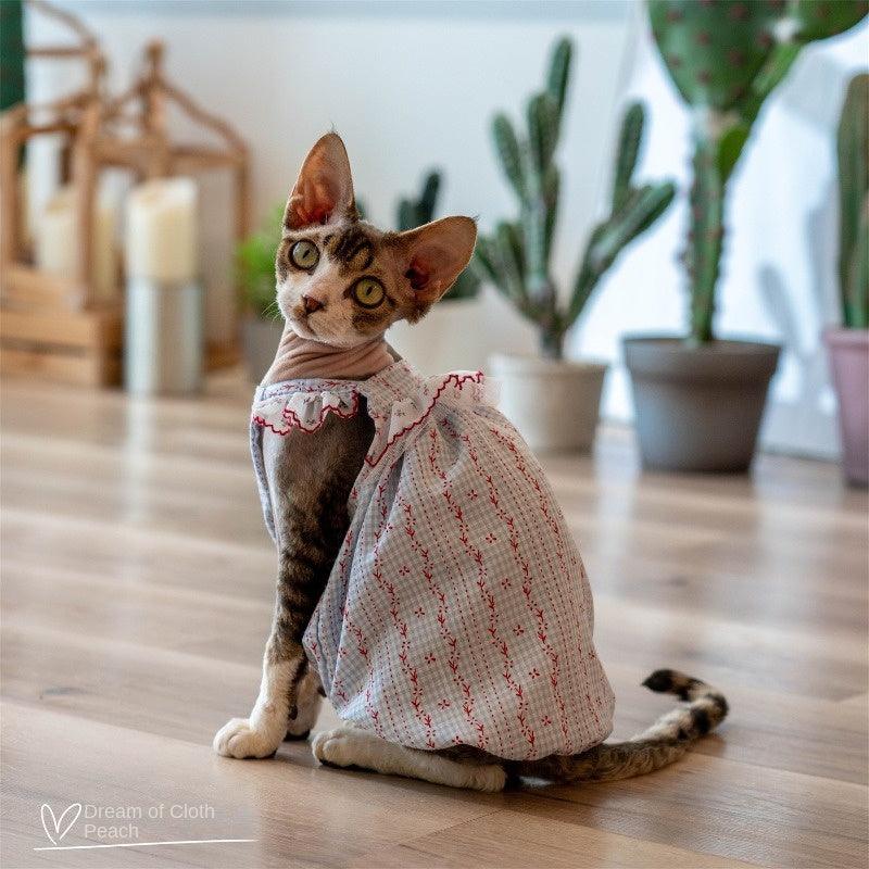 GINGERAIN® Cotton Lace Cat Dress - KIKOPALS