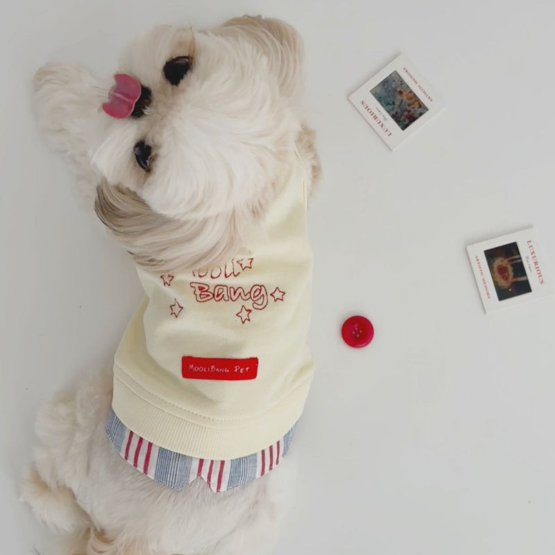 MooliBang® Round Neck Fake Two-Piece Sweatshirt for Small Dogs