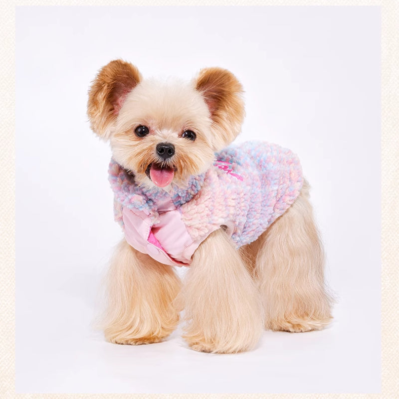 MookiPet® Colorful Grid Lamb Wool Vest for Dogs