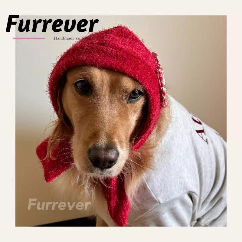 Furrever® Red Scarf Hat for Pets - KIKOPALS