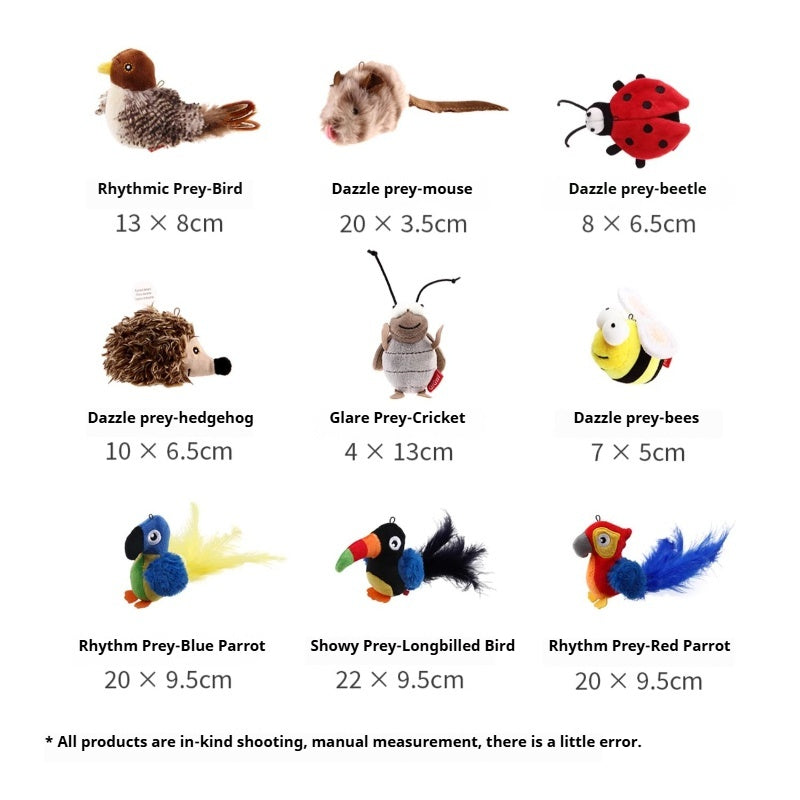 GiGwi® Animal Series Squeaky Cat Toy