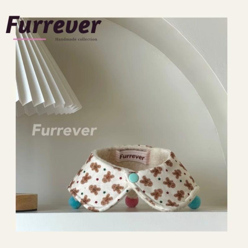 Furrever® Gingerbread Man Pet Shawl Bib - KIKOPALS