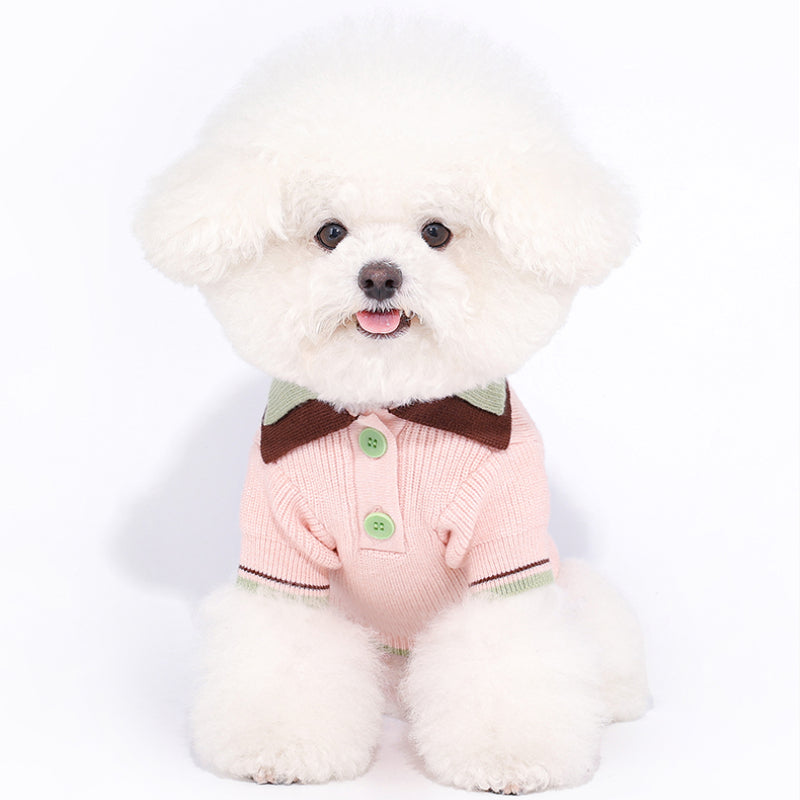 MookiPet® Tennis Sweetheart Polo Sweater for Dogs
