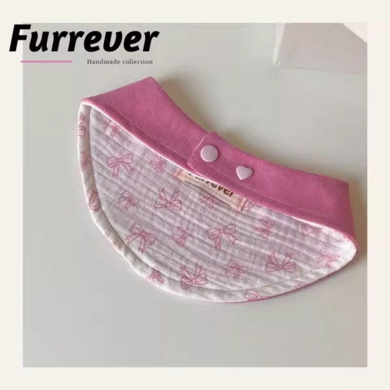 Furrever® Pink Bow-Tie Pet Bib - KIKOPALS