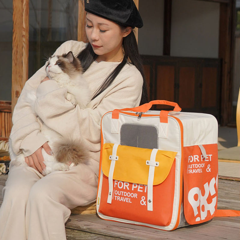 PURRPY® Colorful Pet Backpack Carrier