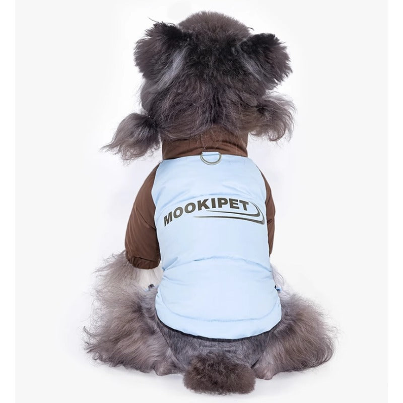 MookiPet® Haze Blue Down Jacket for Dogs
