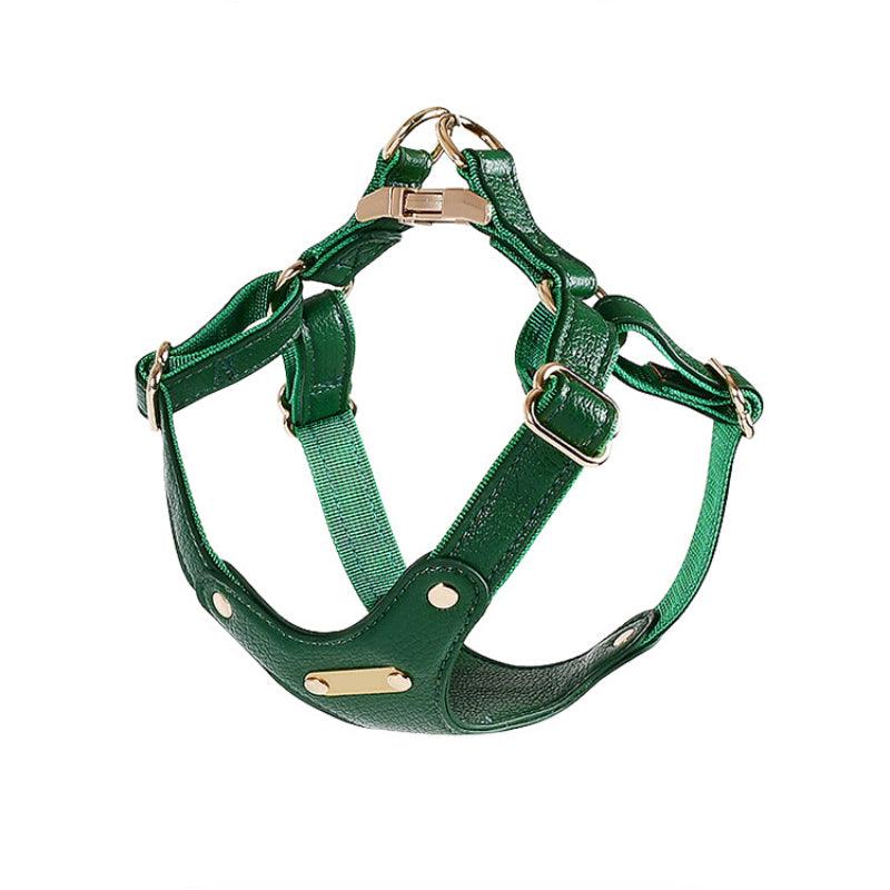 Minly® Leather Dog Harness and Leash Set - KIKOPALS