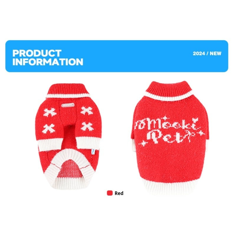 MookiPet® Pet Red Sweater for Dogs