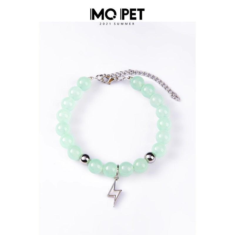 MQPET® Lightning Pendant Jade Pet Necklace - KIKOPALS