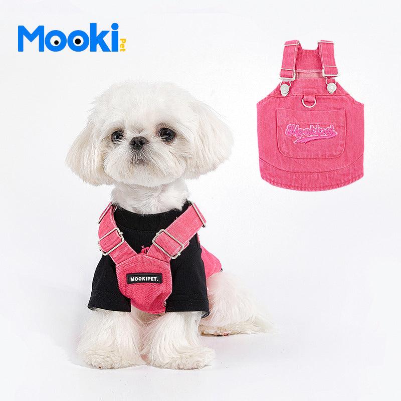 MookiPet® Pink Dog Denim Vest - KIKOPALS