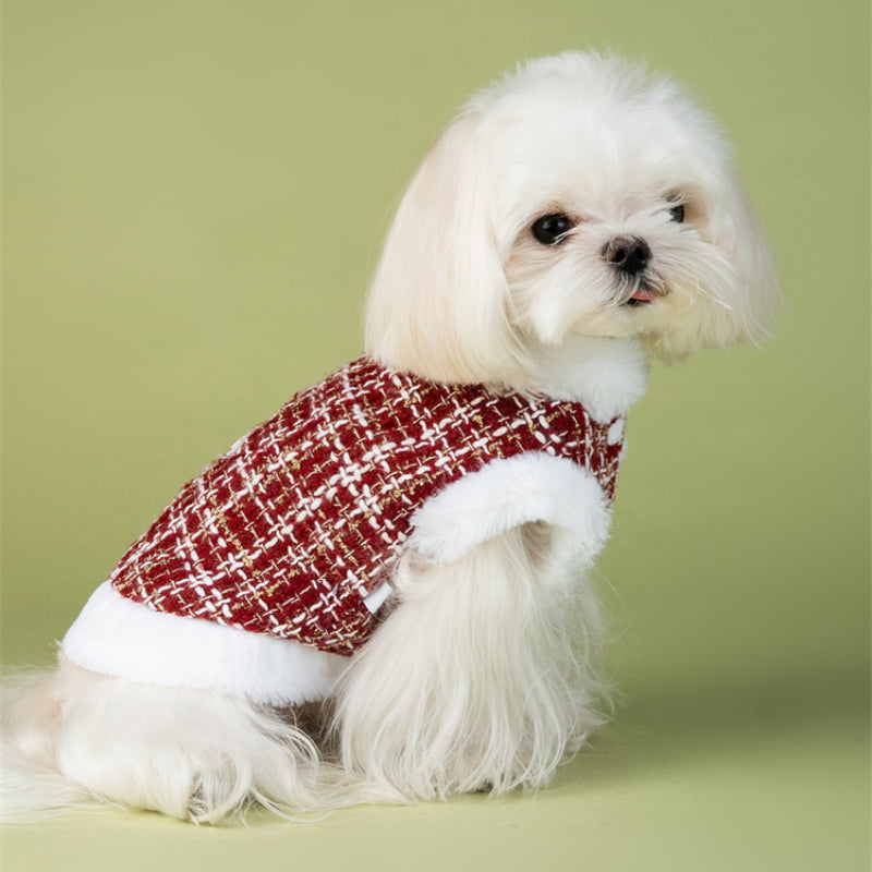 UPUPU® Chic Gold-Trimmed Cape For Dogs