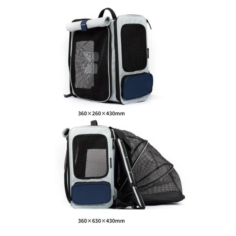 HiDREAM® Breathable Canvas Pet Backpack for Cats and Small Dogs