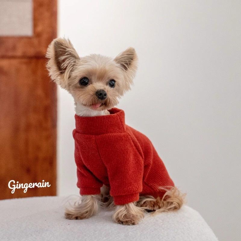 GINGERAIN® Red Turtleneck Warm Pet Sweater - KIKOPALS