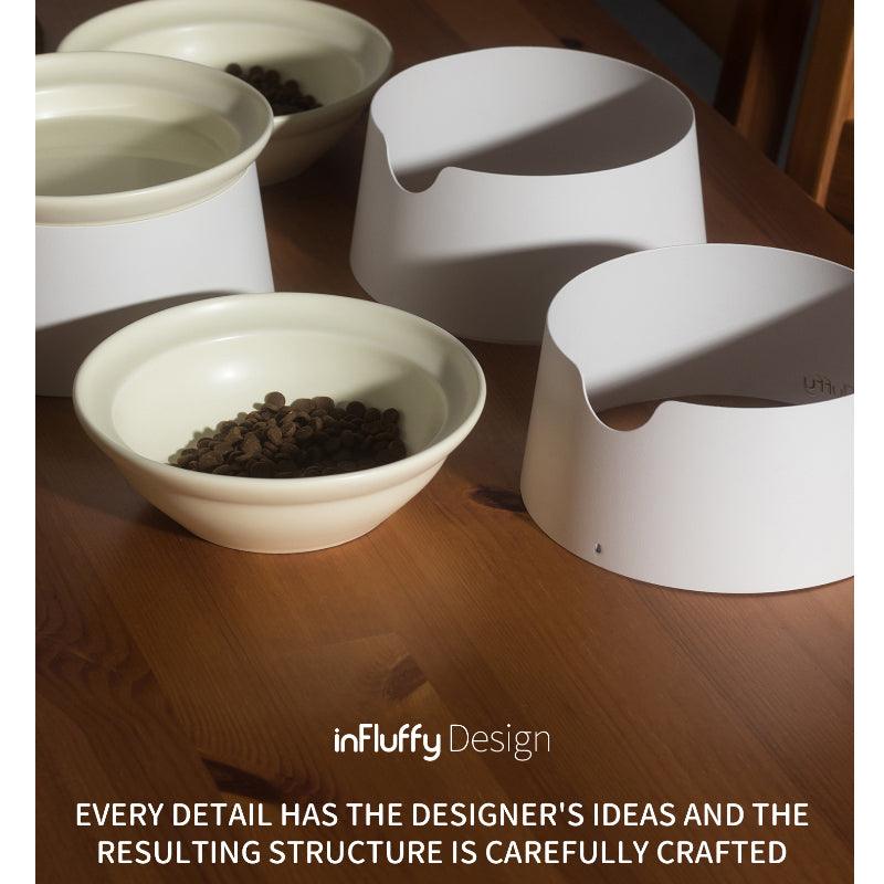 InFluffy® Split Ceramic High Pet Bowl - KIKOPALS