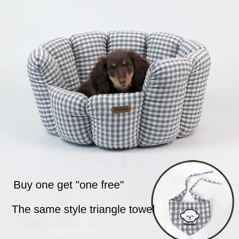 LMODO® Floral Shape Pet Bed - KIKOPALS