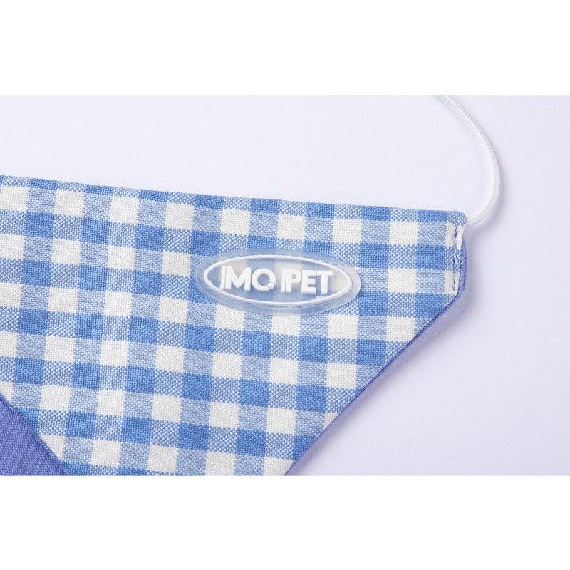 MQPET® Gingham Cotton-Linen Triangle Bandana for Pets - KIKOPALS