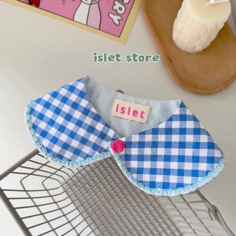 islet store® Blue Plaid Pet Bib - KIKOPALS