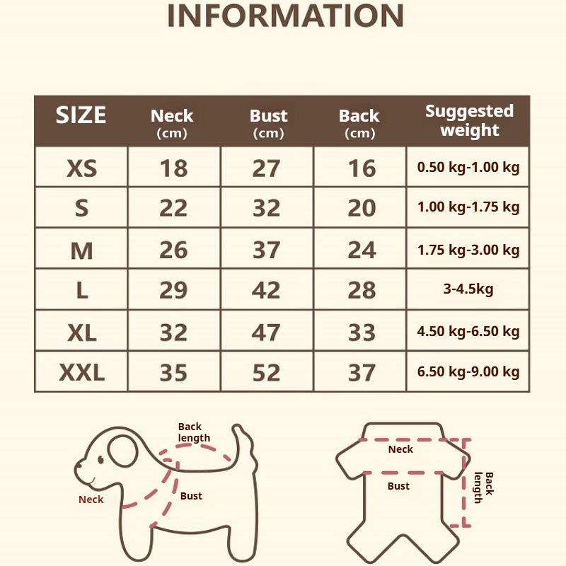 UPUPU® Plush Double-Sided Fleece Dog Vest for Dogs