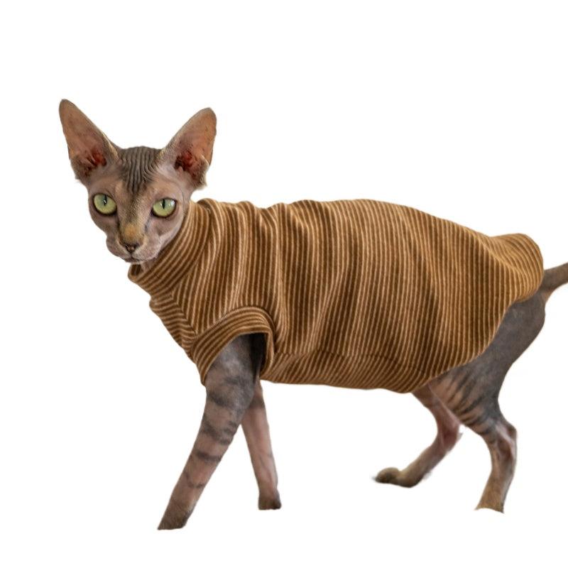 GINGERAIN® Striped Cotton Cat Vest - KIKOPALS