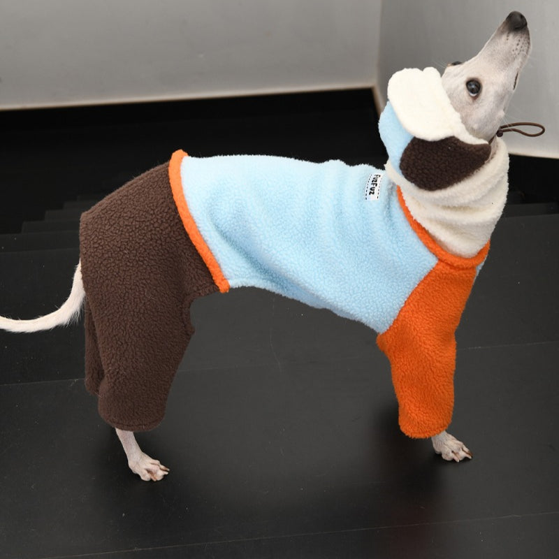 FuzFuz® Fleece Lined Four-Legged Dog Sweater for Italian Greyhound & Whippet
