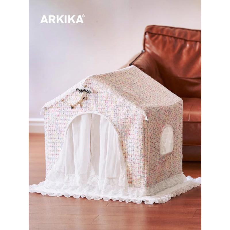 ARKIKA® Pink Pet Tent Bed - KIKOPALS