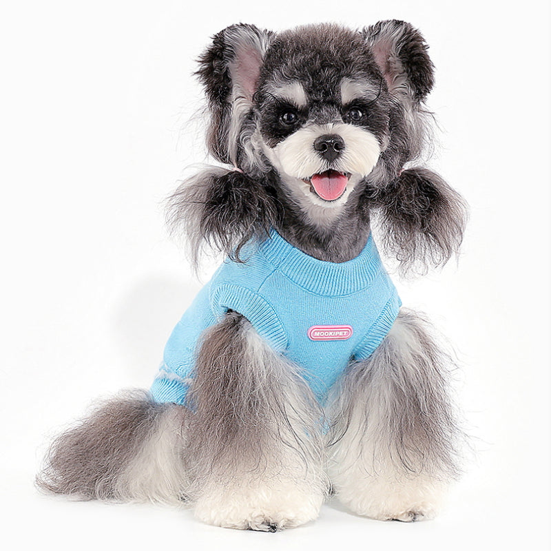 MookiPet® Blue Warm Sweater Vest for Dogs & Cats