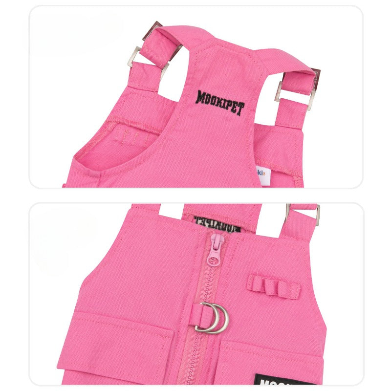 MookiPet® Pink Cargo Vest for Dogs