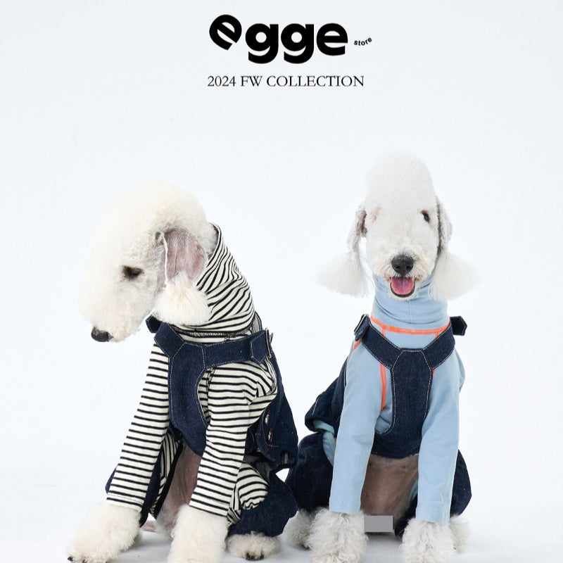 egge® Vintage Denim Overalls for Dogs