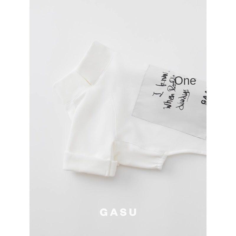 GASU® Soft Touch Slogan White Pet T-Shirt - KIKOPALS
