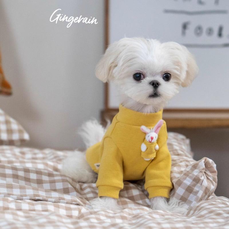 GINGERAIN® Warm Pet Sweatshirt with Bunny Toy - KIKOPALS