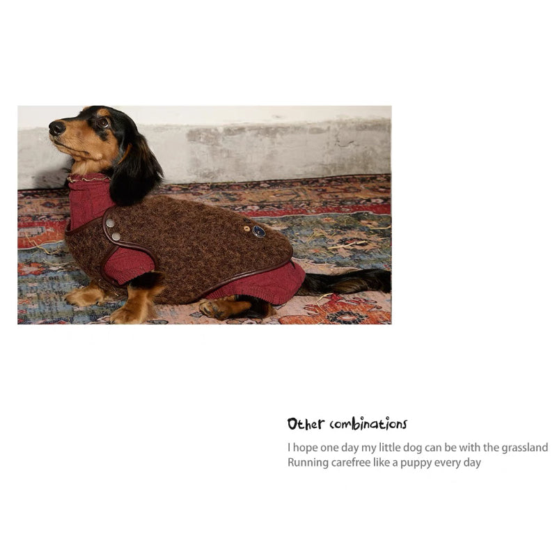 Swingpuppy® Dog Christmas Knit High-Neck Sweatshirt