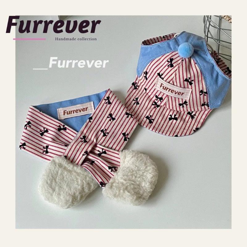 Furrever® Striped Scarf/Hat for Pets - KIKOPALS