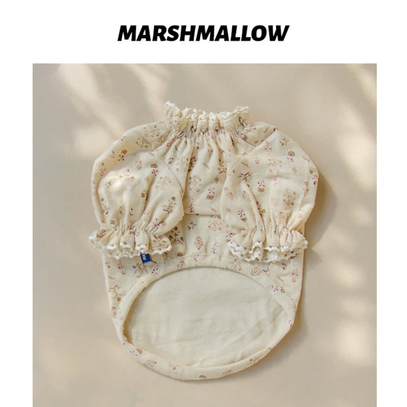 MARSHMALLOW® Comfortable Floral Print Dog Shirt